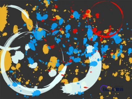 飞溅、滴溅油漆水墨污渍效果PS笔刷下载-玩吧资源站