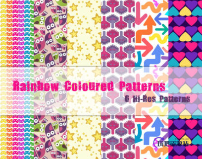 6种靓丽充满活力的动感图案Photoshop填充图案底纹素材 .pat 下载-玩吧资源站