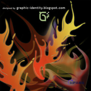 漂亮的火焰纹饰、火焰花纹图案PS笔刷素材下载-玩吧资源站