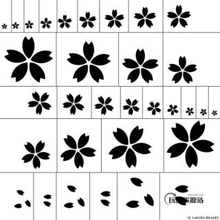 漂亮的日本樱花图案PS笔刷素材下载-玩吧资源站