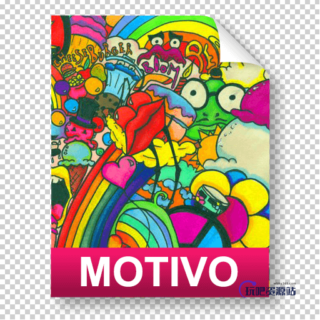 可爱的卡通图案背景PS填充素材下载-玩吧资源站