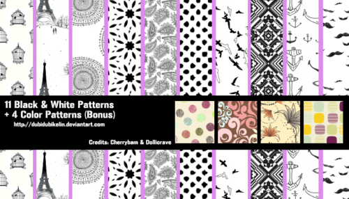 15种欧式背景花纹图案PS填充底纹.pat笔刷素材下载-玩吧资源站