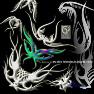 炫酷神秘纹身、刺青花纹图案PS笔刷素材下载-玩吧资源站