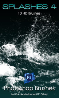 10种高清水花、水面荡漾、涟漪效果PS水纹理笔刷-玩吧资源站