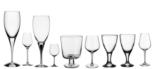 透明玻璃杯、高脚杯、葡萄酒杯PS笔刷杯子素材-玩吧资源站