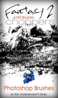 复古颓废的英文字体背景效果Photoshop笔刷素材-玩吧资源站