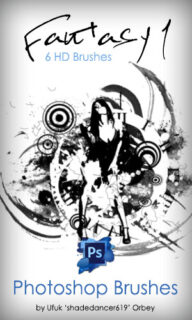 非主流幻想元素装扮Photoshop笔刷素材下载-玩吧资源站