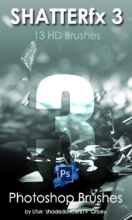 13种高清玻璃碎片、碎渣效果hotoshop笔刷素材下载-玩吧资源站