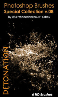 粘性液体喷溅、挥洒的流质液体、浓浊液hotoshop笔刷素材下载-玩吧资源站