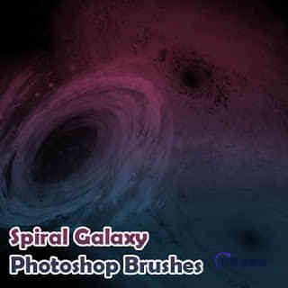 漩涡中星系、星云Photoshop宇宙背景笔刷