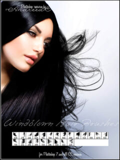 真实的女性长发、黑发图形素材Photoshop头发笔刷-玩吧资源站