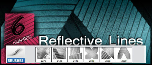 6种时候条纹图案背景PS笔刷素材-玩吧资源站