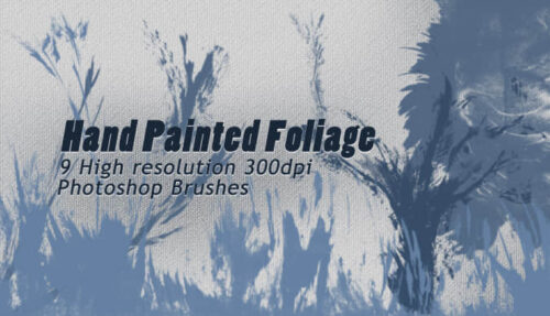 9种高清油漆水墨随意涂鸦痕迹、挥洒泼溅毛笔纹理PS笔刷-玩吧资源站