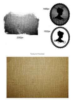 老旧的纹理效果、纱布纹理、女人头像PS高清笔刷素材下载-玩吧资源站