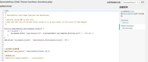 WordPress修改functions.php教程-玩吧资源站