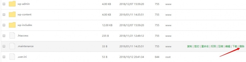 图片[1]-WordPress提示Briefly unavailable for scheduled maintenance解决办法-玩吧资源站