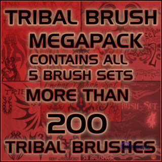 终极部落纹身、纹饰刺青图案Photoshop笔刷素材下载-玩吧资源站