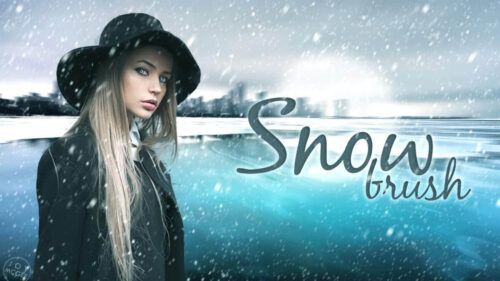 下雪、大雪、雪花、暴风雪、雪景Photoshop天气场景笔刷-玩吧资源站