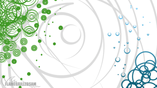 混乱同心圆背景点缀图形PS笔刷下载-玩吧资源站