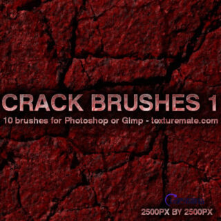 岁月侵蚀的墙面、破旧有裂纹的墙壁纹理PS笔刷纹理笔刷-玩吧资源站
