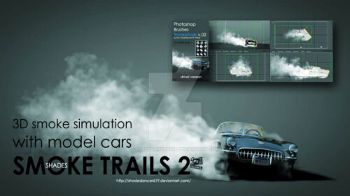 烟雾特效、风尘环境、气流水汽效果Photoshop笔刷下载-玩吧资源站