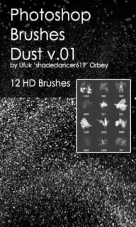 12种高清灰尘纹理、尘埃背景、磨砂式纹理Photoshop笔刷素材-玩吧资源站