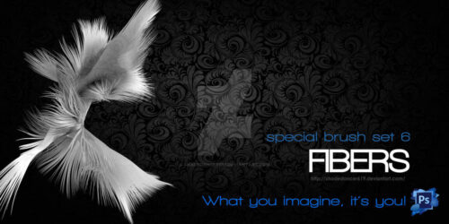 特殊纤维效果Photoshop笔刷-玩吧资源站