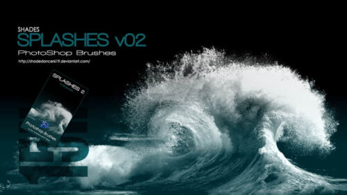 大海海浪、潮水效果PS海水笔刷-玩吧资源站