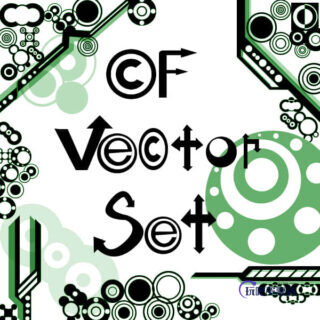 时尚非主流元素同心圆图案Photoshop跃动气氛笔刷-玩吧资源站