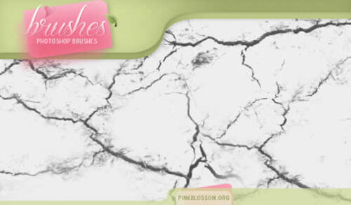 大地墙面龟裂效果、干涸干旱开裂纹理PS裂纹笔刷-玩吧资源站
