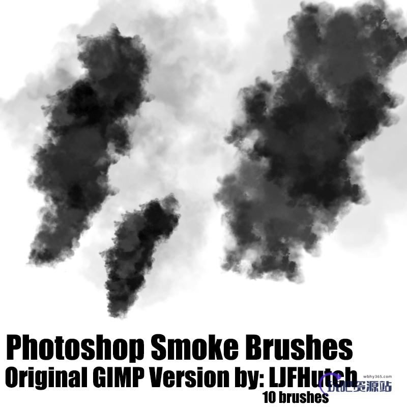 Photoshop仿真式浓烟效果笔刷素材下载