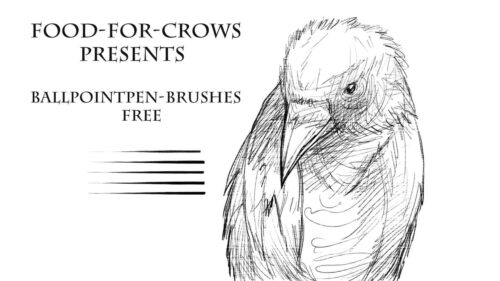 手绘专用细腻的素描笔刷PS素材下载-玩吧资源站