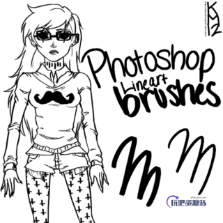 高级PS绘画笔刷-玩吧资源站