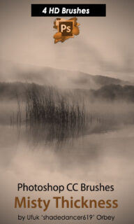 4种高清迷雾、雾霭、晨雾、雾霾、大雾背景纹理PS笔刷-玩吧资源站