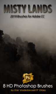 迷雾、山间夜雾、朦胧背景Photoshop CC笔刷-玩吧资源站