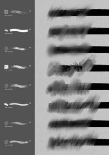 8种Photoshop涂抹效果笔刷-玩吧资源站