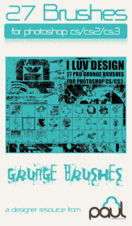 27种混乱复古式纹理效果PS笔刷-玩吧资源站