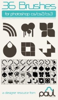 36种矢量组合图案装饰PS笔刷-玩吧资源站