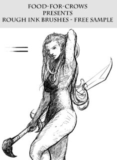 墨水绘制PS笔刷-玩吧资源站