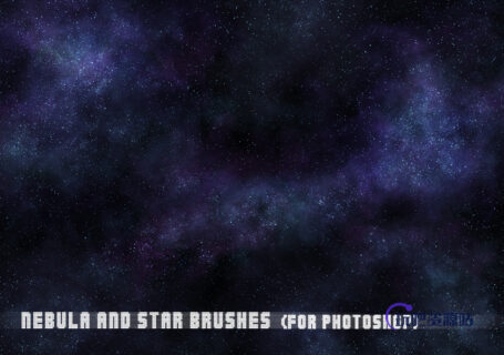 宇宙星系、银河系、浩瀚星空背景PS笔刷素材-玩吧资源站