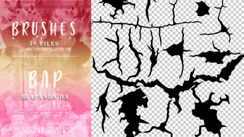 裂缝、裂纹纹理PS笔刷素材-玩吧资源站