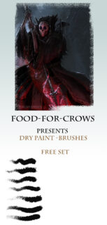 干燥纹理、干油漆、颜料、PS粗糙画笔-玩吧资源站