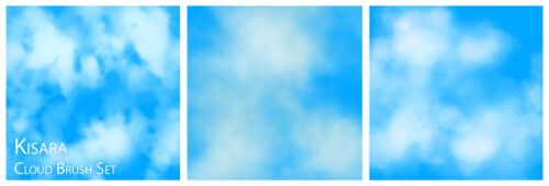 蔚蓝天空纹理背景PS笔刷素材-玩吧资源站