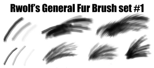 动物皮毛、绒毛纹理PS绘画笔刷-玩吧资源站