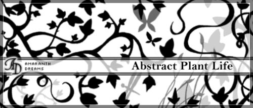 植物花纹图案、藤蔓式印花PS笔刷-玩吧资源站