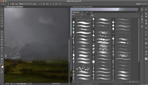 cg场景创作笔触ps笔刷素材-玩吧资源站