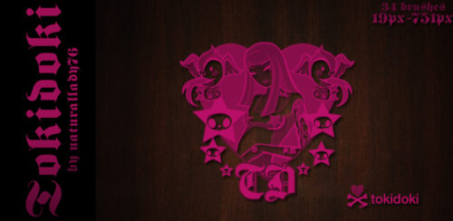 时尚非主流卡通魔女元素PS笔刷素材-玩吧资源站