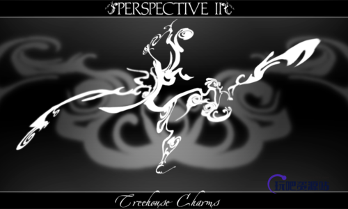 7种扭曲流动风格的线条花纹PS笔刷素材-玩吧资源站