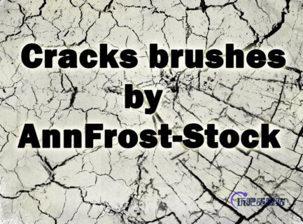 7种裂纹、裂缝纹理素材、干涸、干旱PS笔刷素材下载-玩吧资源站