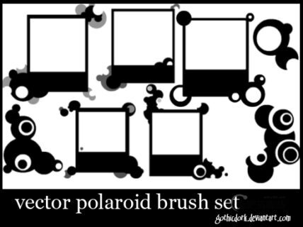 酷炫非主流相框边框装饰PS笔刷下载-玩吧资源站